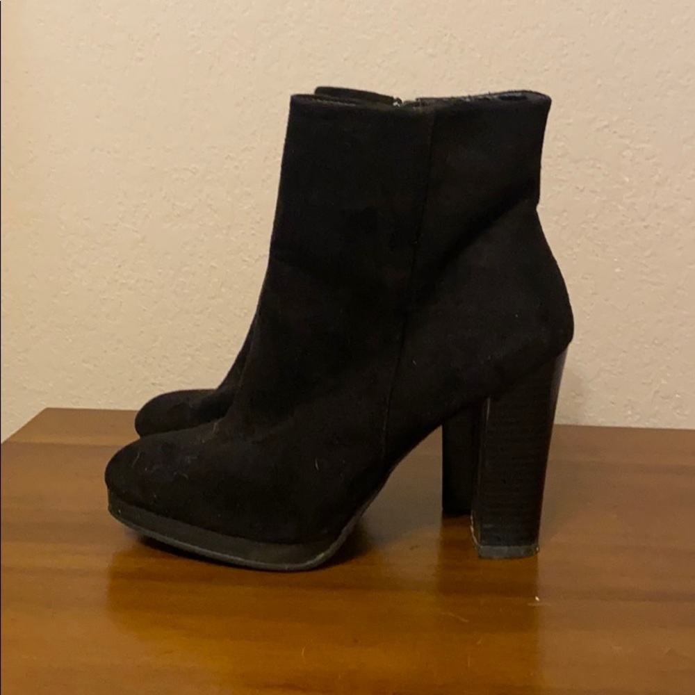 Charlotte Russe Ankle Booties Black